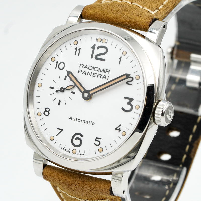 SOLD - Panerai Radiomir 1940 3 Days PAM00655 B&P 2021 White Dial Automatic