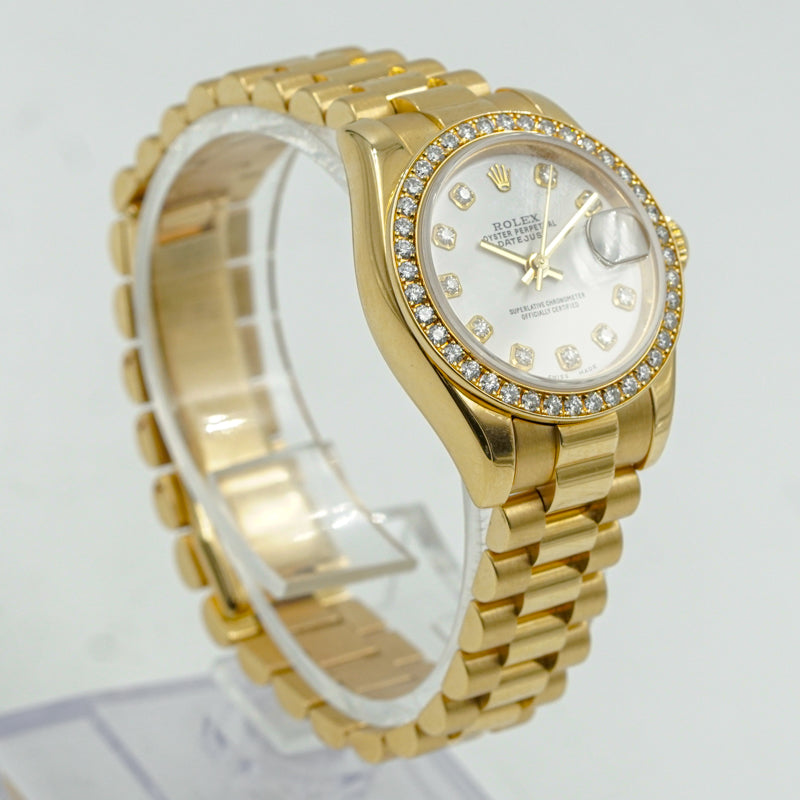 Rolex Datejust 26mm 179178 18K Yellow Gold & Diamond Bezel Circa 2005