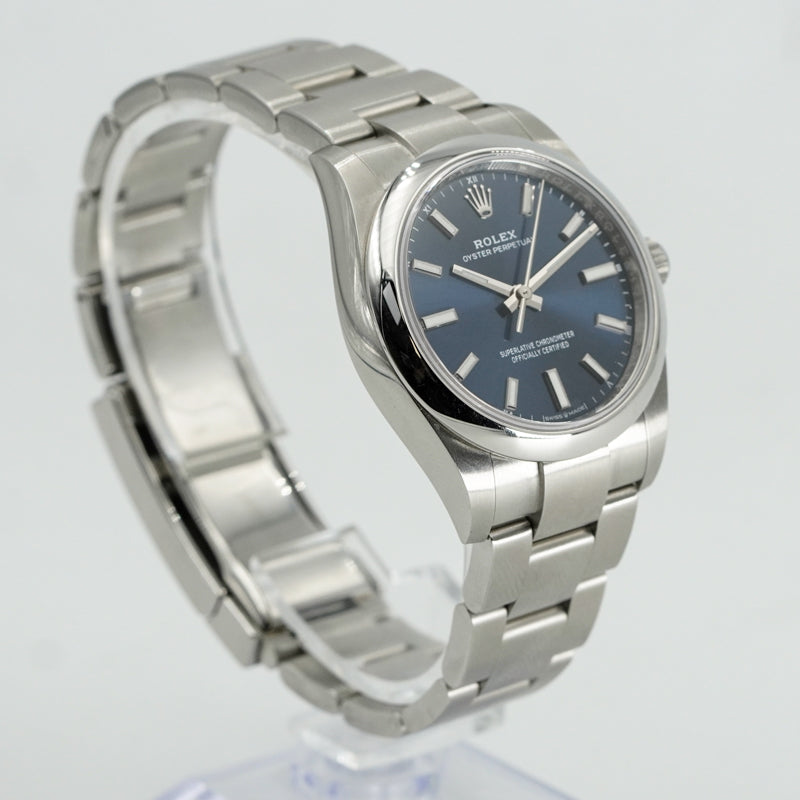 Rolex Oyster Perpetual 124200 34mm Blue Dial Stainless Steel Card Only 2023