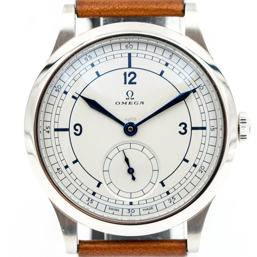 SOLD - Omega Specialties CK859 Silver Dial 511.12.39.21.99.002 B&P COSC 39mm