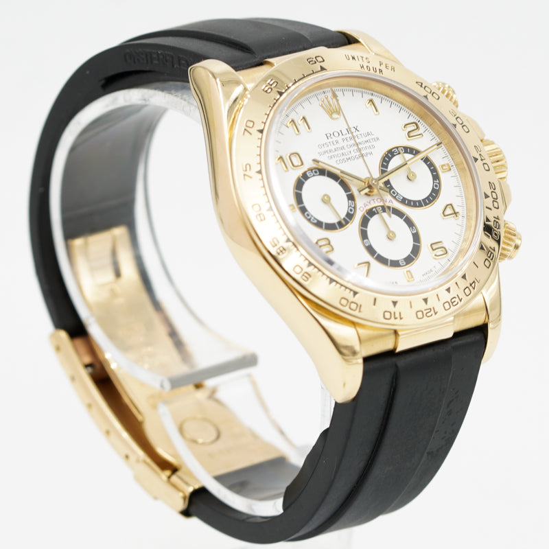 SOLD - 9/2/23 - Rolex Daytona 18k Yellow Gold Cosmograph White Dial 16518 '96