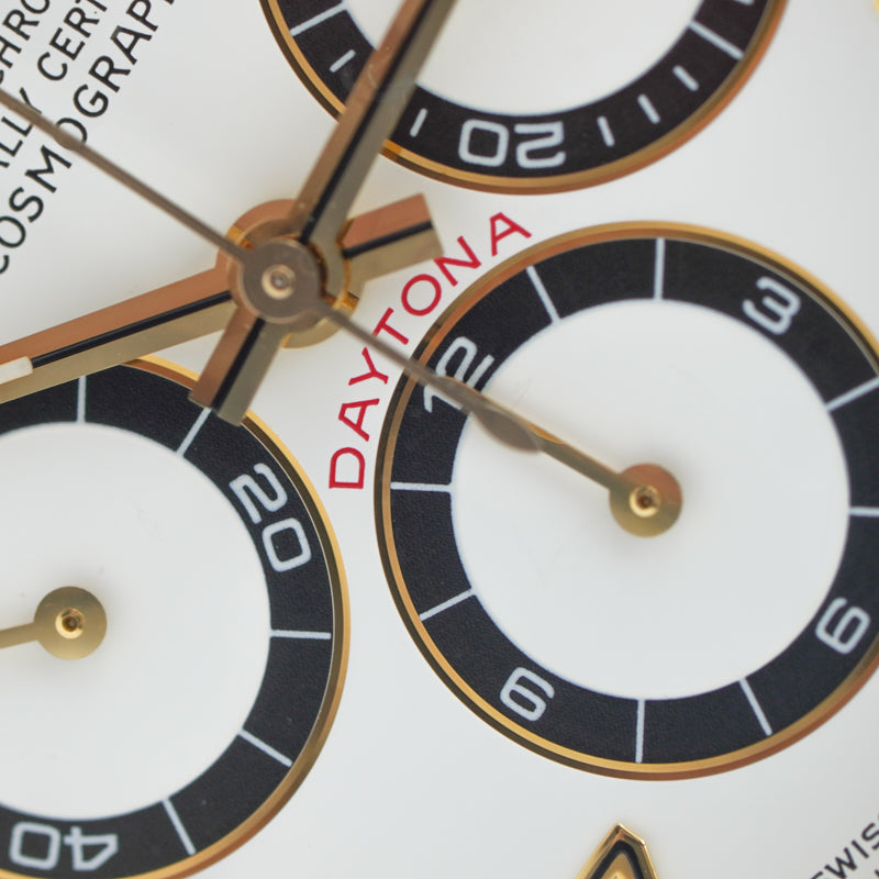 SOLD - 9/2/23 - Rolex Daytona 18k Yellow Gold Cosmograph White Dial 16518 '96