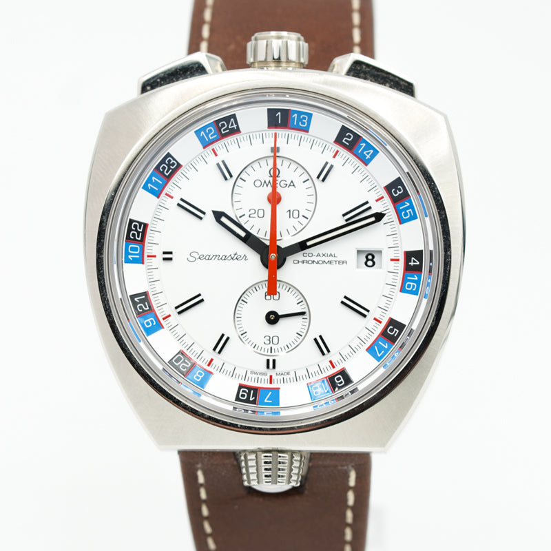 SOLD - 10/05/23 - Omega Seamaster Bullhead Limited Edition Chronograph 225.12.43.50.04.001 B&P