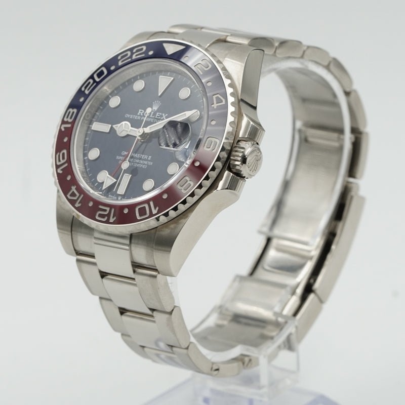 Rolex Pepsi GMT Master II 126719BLRO 40mm B&P 18k White Gold Blue Dial