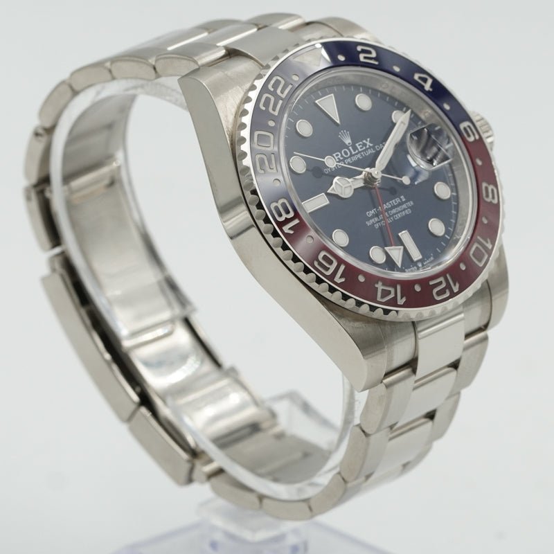 Rolex Pepsi GMT Master II 126719BLRO 40mm B&P 18k White Gold Blue Dial