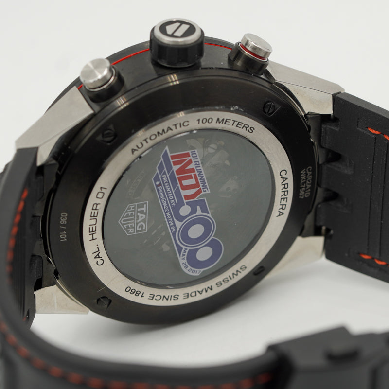 SOLD - Tag Heuer Carrera Indy 500 101st Running Ltd. Ed. CAR2A1D.FT6101 Skeleton Dial