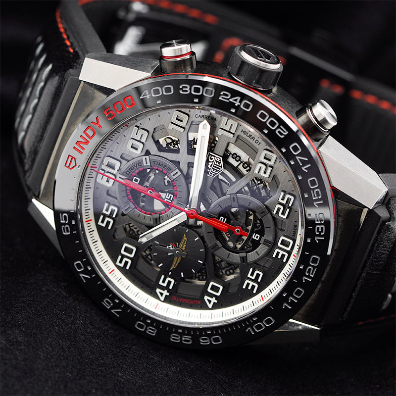SOLD - Tag Heuer Carrera Indy 500 101st Running Ltd. Ed. CAR2A1D.FT6101 Skeleton Dial