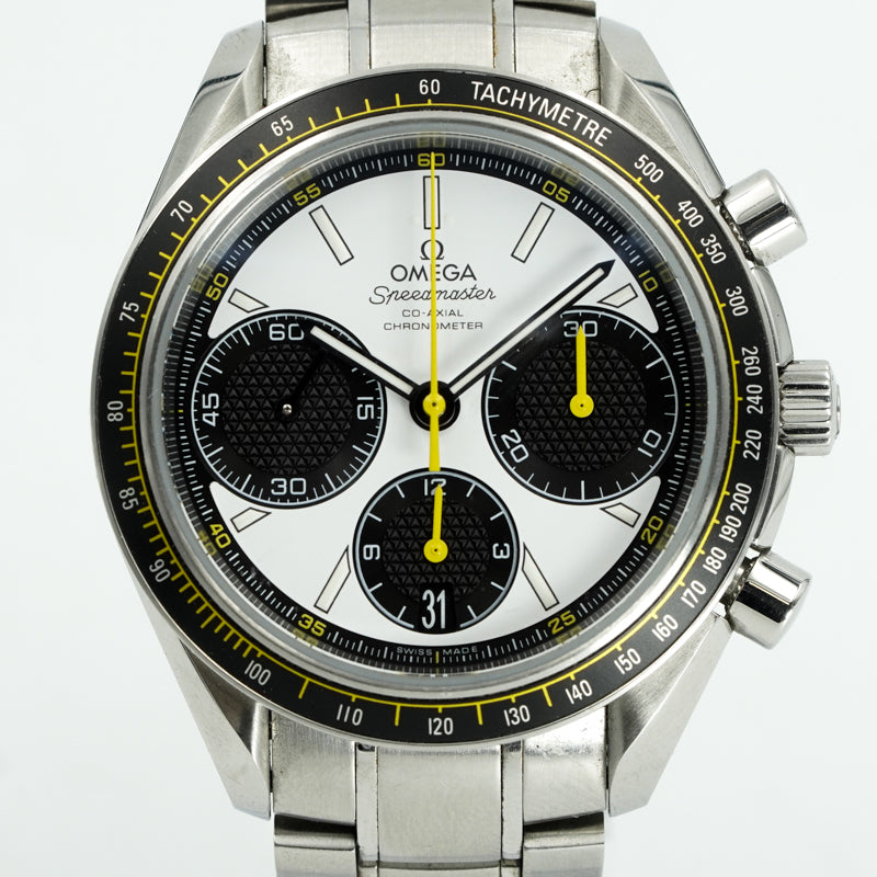 SOLD - 5/8/25 - Omega Speedmaster Racing Chronograph 326.30.40.50.04.001 40mm White Dial