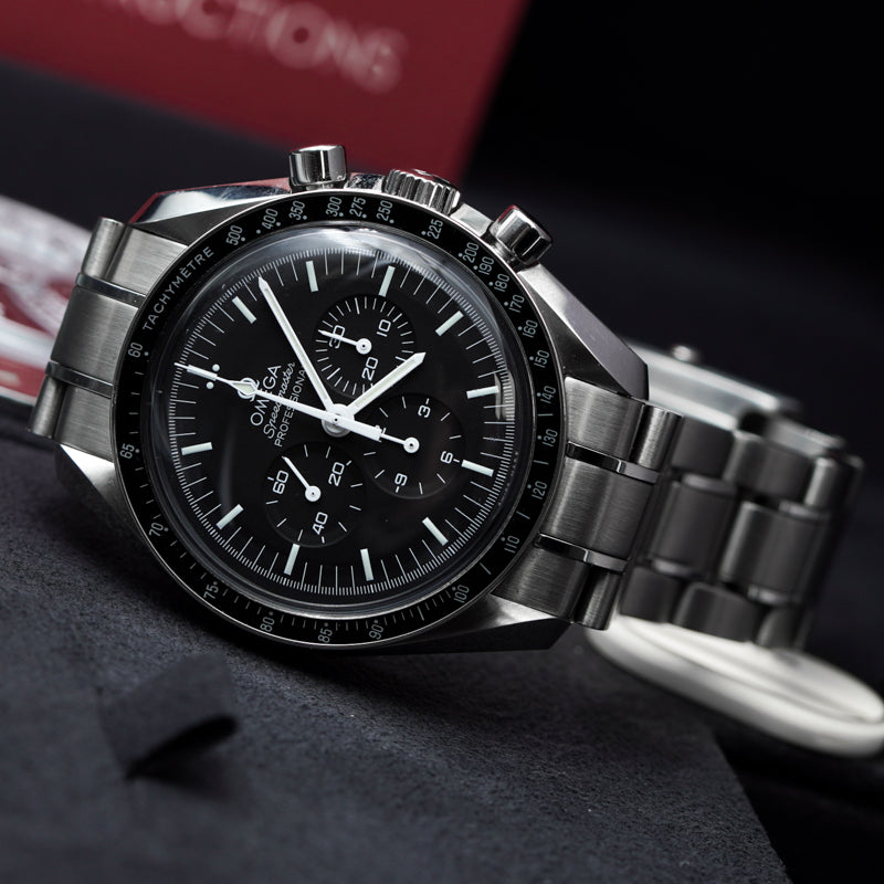 SOLD -  Omega 1861 Speedmaster Moonwatch Hesalite '19 B&P 311.30.42.30.01.005