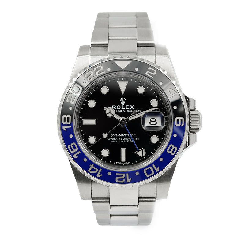 SOLD - 8/26/23 - Rolex GMT Master II 116710BLNR Batman Stainless Steel 40mm