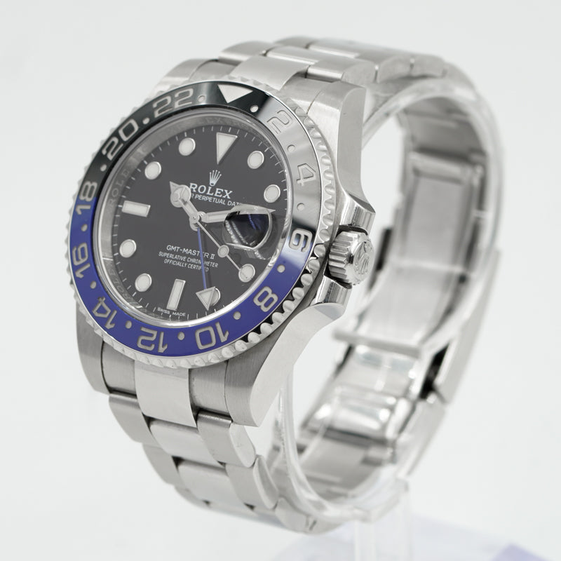 SOLD - 8/26/23 - Rolex GMT Master II 116710BLNR Batman Stainless Steel 40mm