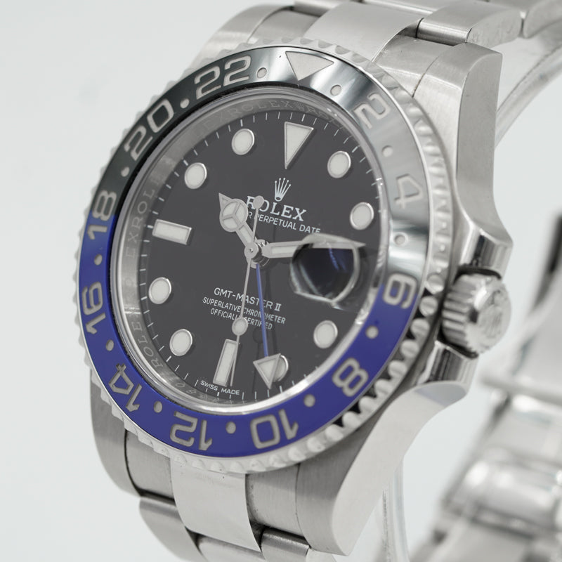 SOLD - 8/26/23 - Rolex GMT Master II 116710BLNR Batman Stainless Steel 40mm
