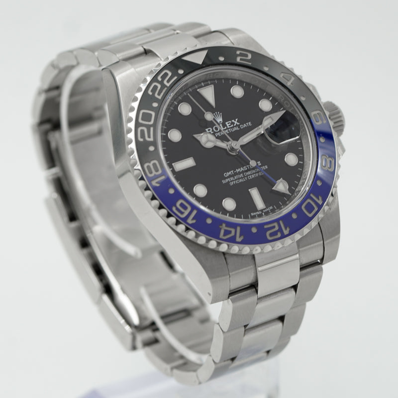 SOLD - 8/26/23 - Rolex GMT Master II 116710BLNR Batman Stainless Steel 40mm