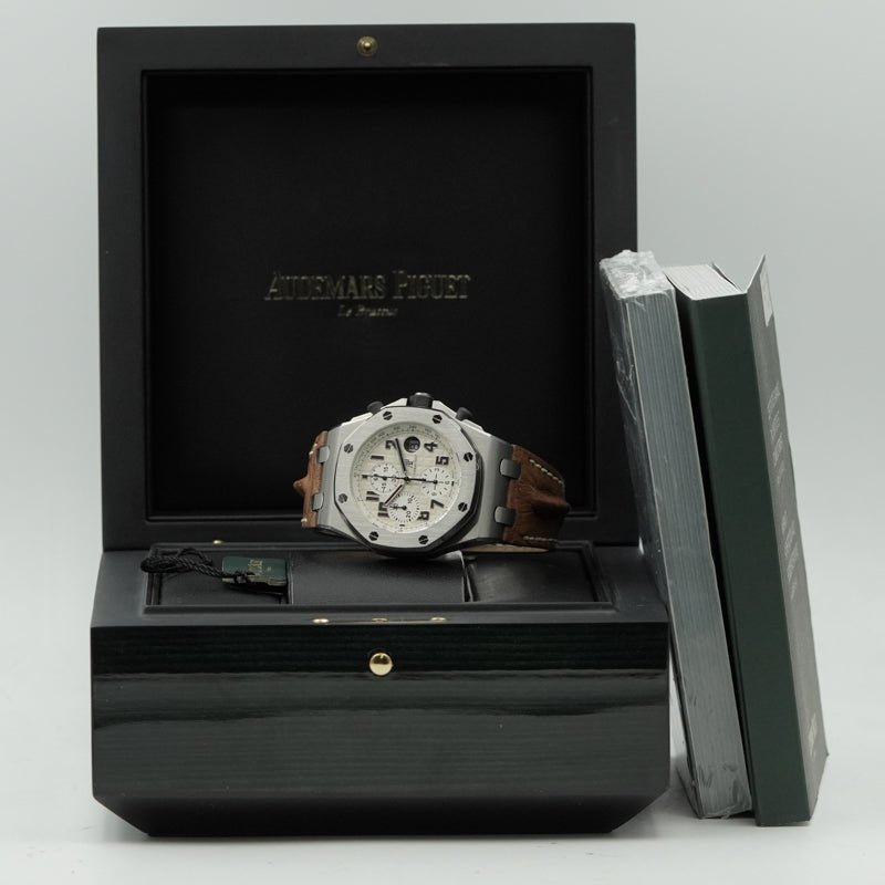SOLD - 8/6/25 - Audemars Piguet Safari Royal Oak Offshore Chrono 26170ST.OO.D091CR.01 B&P 2018