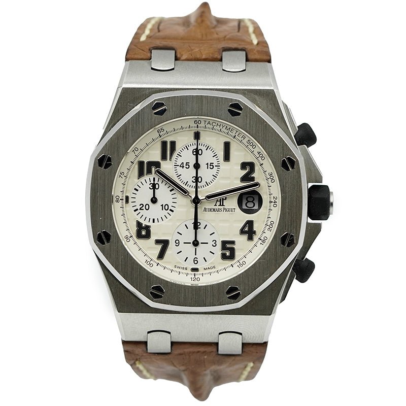 SOLD - 8/6/25 - Audemars Piguet Safari Royal Oak Offshore Chrono 26170ST.OO.D091CR.01 B&P 2018