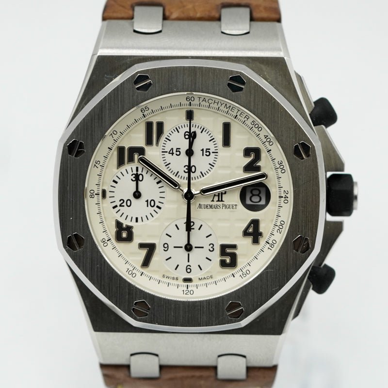 SOLD - 8/6/25 - Audemars Piguet Safari Royal Oak Offshore Chrono 26170ST.OO.D091CR.01 B&P 2018