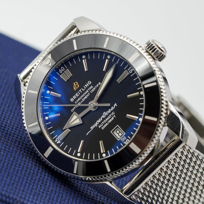 SOLD - 9/6/23 - Breitling Superocean Heritage AB2020121B1A1 B20 46mm Black Dial Rubber Strap