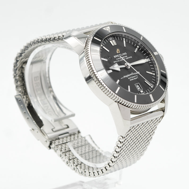 SOLD - 9/6/23 - Breitling Superocean Heritage AB2020121B1A1 B20 46mm Black Dial Rubber Strap
