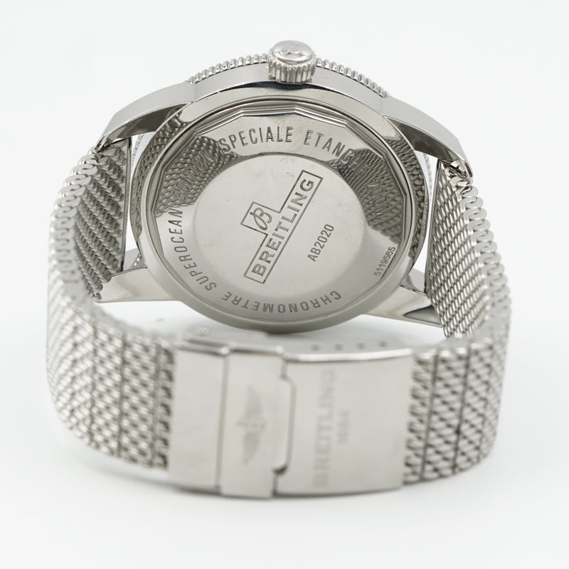 SOLD - 9/6/23 - Breitling Superocean Heritage AB2020121B1A1 B20 46mm Black Dial Rubber Strap