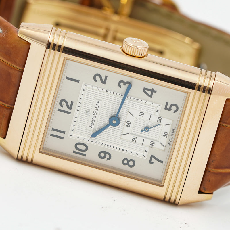 SOLD - 3/30/24 - Jaegar-LeCoultre Grande Reverso 976 18K Rose Gold 273.2.04 B&P '12