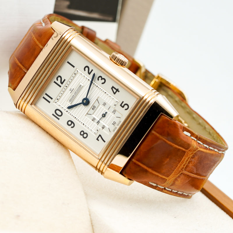 SOLD - 3/30/24 - Jaegar-LeCoultre Grande Reverso 976 18K Rose Gold 273.2.04 B&P '12