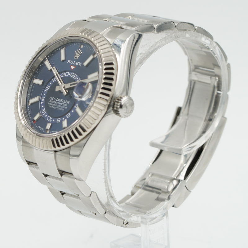 SOLD - 9/25/23 - Rolex Blue Sky-Dweller 326934 B&P '22 GMT 42mm