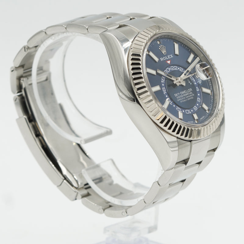 SOLD - 9/25/23 - Rolex Blue Sky-Dweller 326934 B&P '22 GMT 42mm