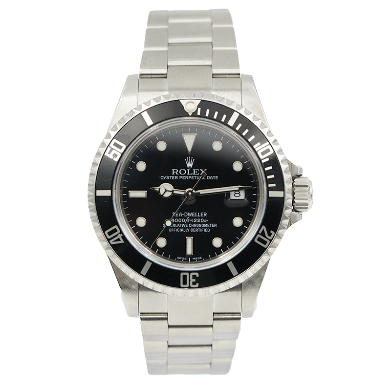 SOLD - 11/16/21 - Rolex Sea-Dweller 16600 Black Dial and Bezel with Box 40mm