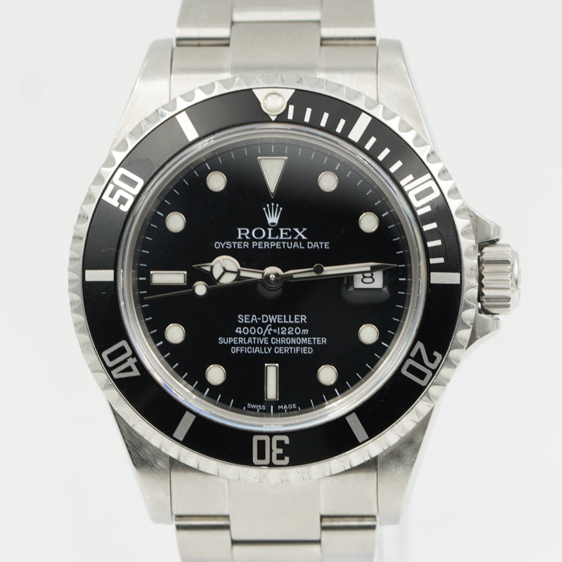 SOLD - 11/16/21 - Rolex Sea-Dweller 16600 Black Dial and Bezel with Box 40mm