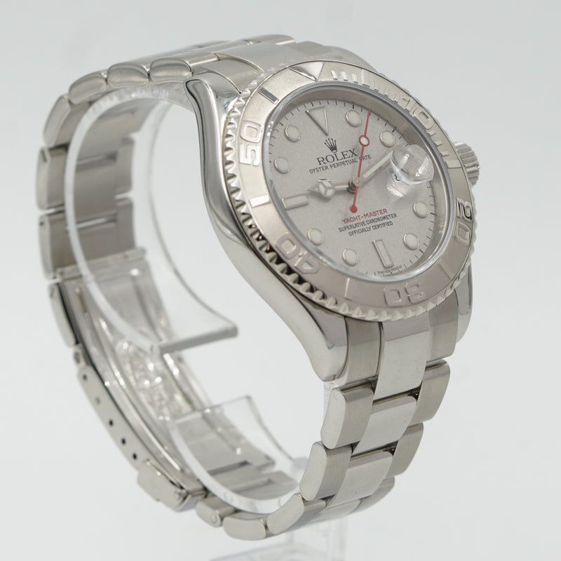 SOLD - 10/12/23 - Rolex Yachtmaster 16622 w. Box 2004 Platinum Dial & Bezel 40mm