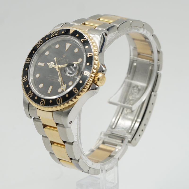 SOLD - 7/10/24 - Rolex GMT Master II 16713 Two-Tone Circa 1994 w. Box 40mm