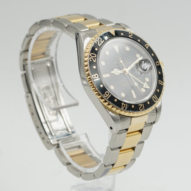 SOLD - 7/10/24 - Rolex GMT Master II 16713 Two-Tone Circa 1994 w. Box 40mm