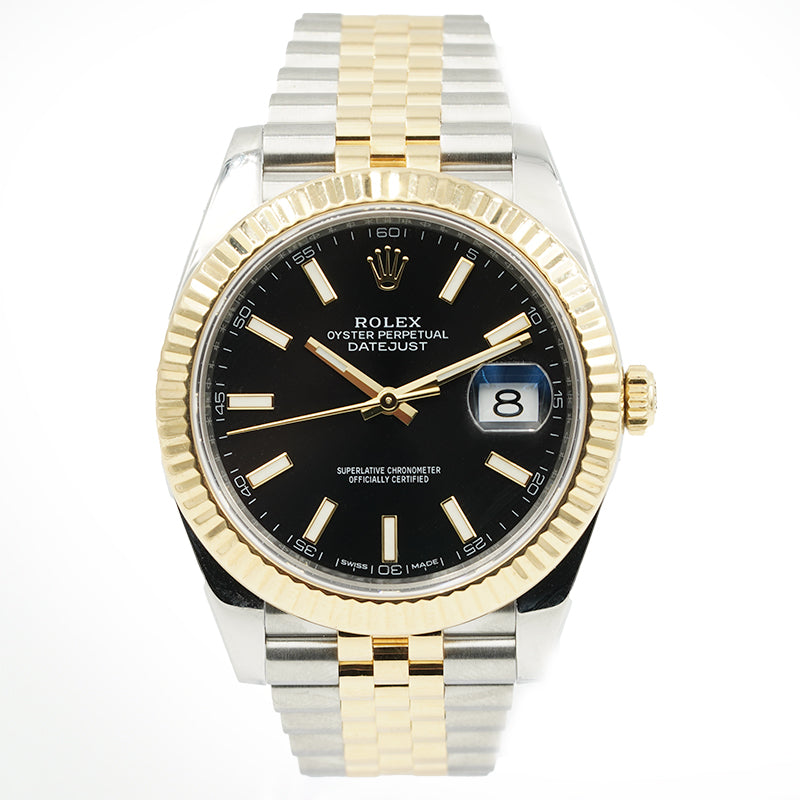 SOLD - 11/28/23 - Rolex 126333 Datejust 41mm Two-Tone Gold & Steel W/Box Black Dial