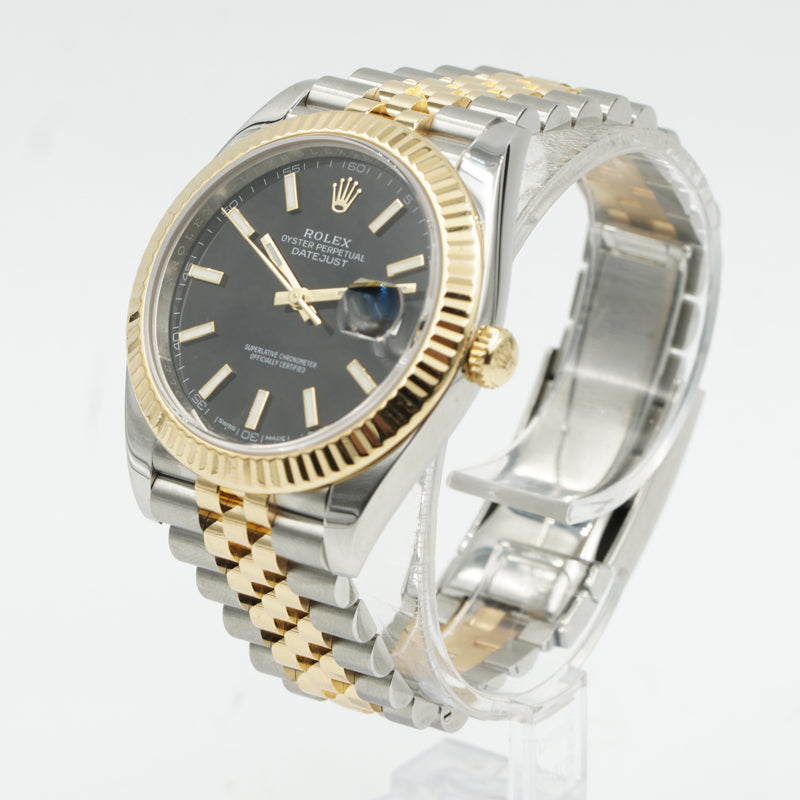 SOLD - 11/28/23 - Rolex 126333 Datejust 41mm Two-Tone Gold & Steel W/Box Black Dial