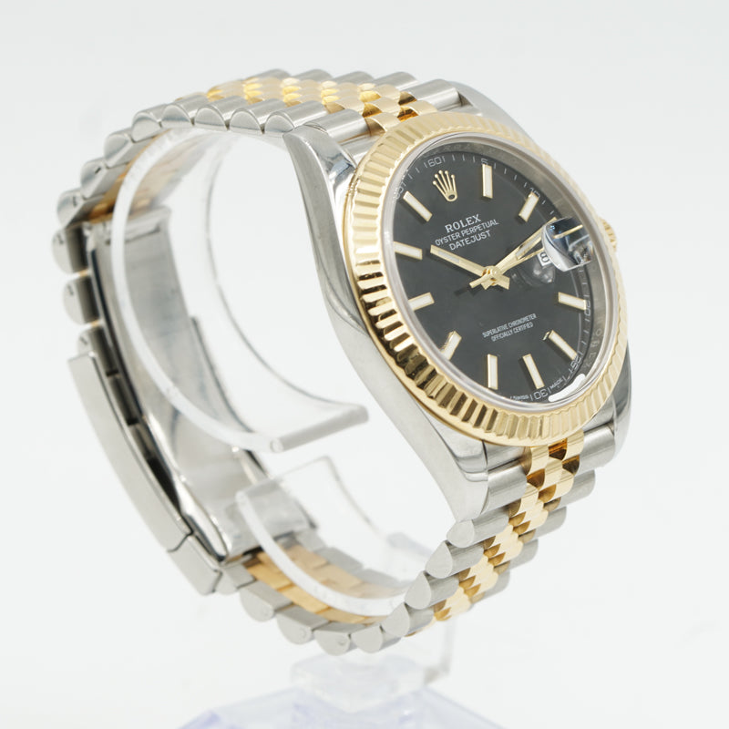 SOLD - 11/28/23 - Rolex 126333 Datejust 41mm Two-Tone Gold & Steel W/Box Black Dial