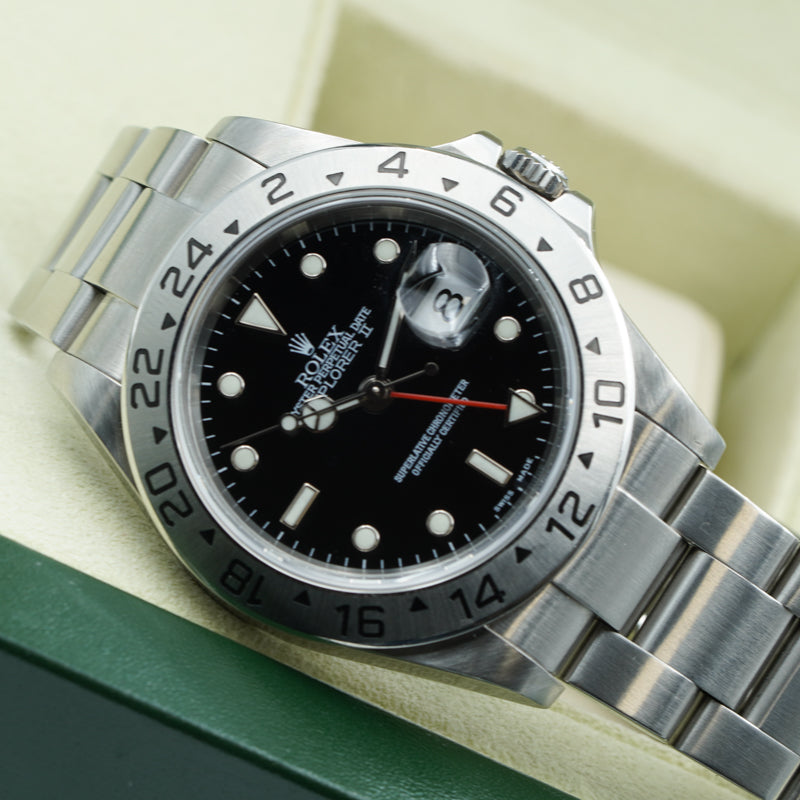 SOLD - 11/19/23 - Rolex Explorer II 16570 Black Dial 40mm w/Box