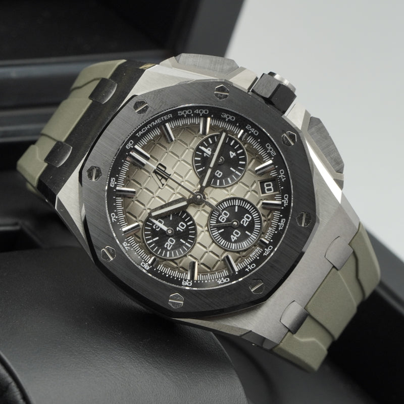 SOLD - 1/25/25 - Audemars Piguet Royal Oak Offshore 26420SO.OO.A600CA.01 B&P Grey Dial