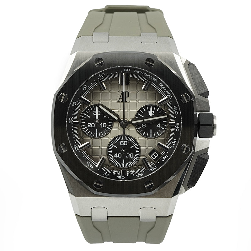 SOLD - 1/25/25 - Audemars Piguet Royal Oak Offshore 26420SO.OO.A600CA.01 B&P Grey Dial