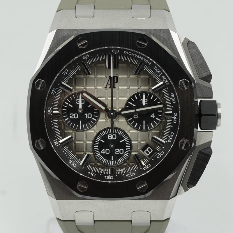 SOLD - 1/25/25 - Audemars Piguet Royal Oak Offshore 26420SO.OO.A600CA.01 B&P Grey Dial