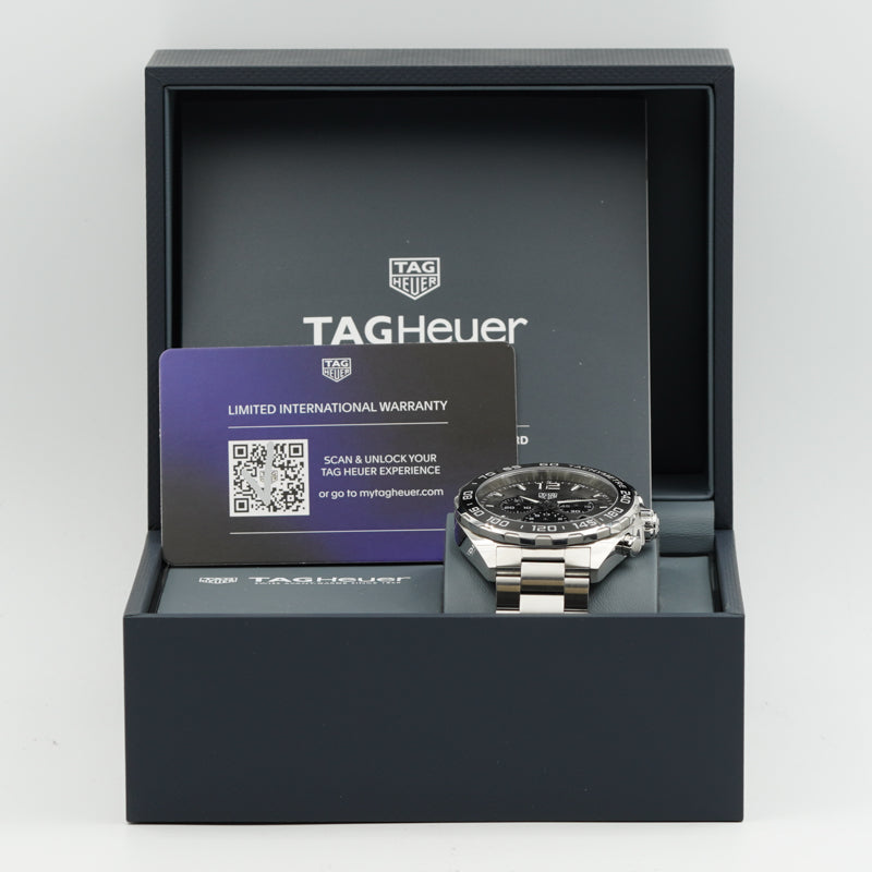 SOLD - 11/15/23 - Tag Heuer Formula 1 Chronograph Quartz Grey Dial B&P '23