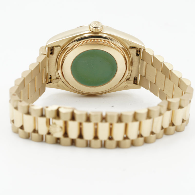 SOLD - 12/8/24 - Rolex Day-Date President 18038 18K Yellow Gold 1987 Box and Book