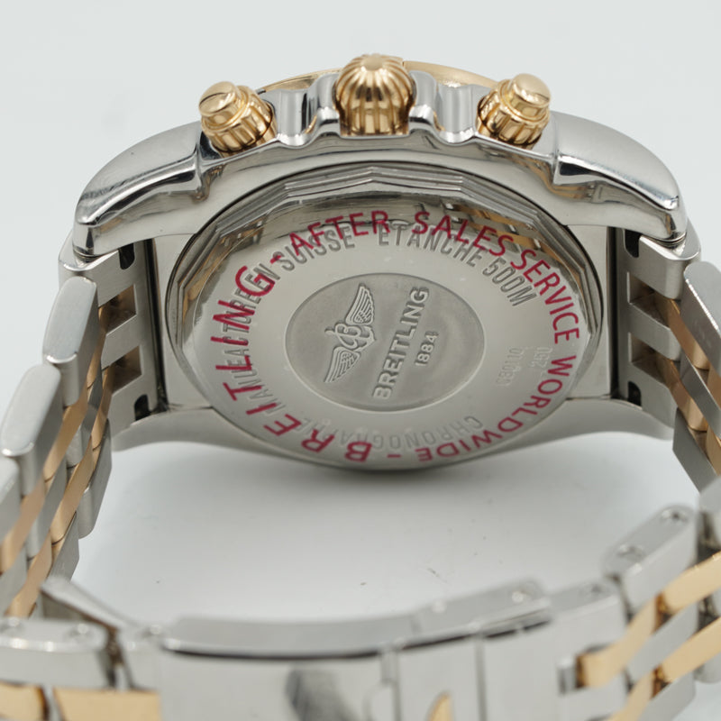 SOLD - 11/20/23 - Breitling Chronomat Ltd. Ed. of 250 CB01101 Mother of Pearl Gold & Steel 44mm