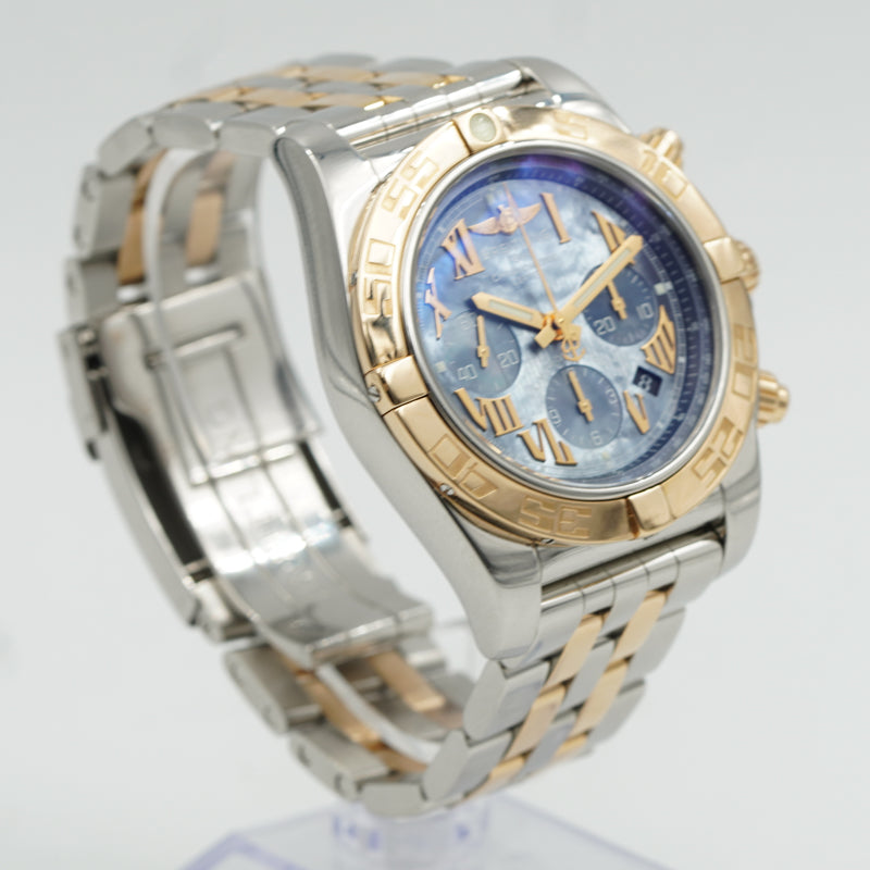 SOLD - 11/20/23 - Breitling Chronomat Ltd. Ed. of 250 CB01101 Mother of Pearl Gold & Steel 44mm