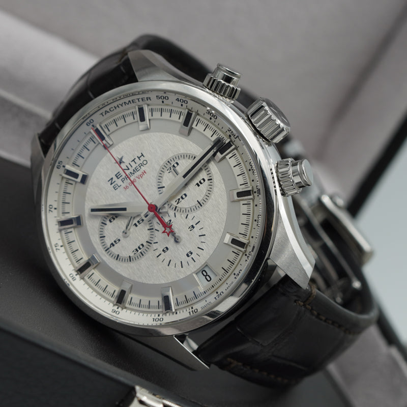 SOLD - 1/29/24 - Zenith El Primero Sport 45mm Chronograph B&P 2018 03.2280.400
