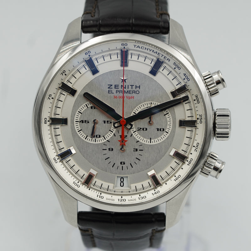 SOLD - 1/29/24 - Zenith El Primero Sport 45mm Chronograph B&P 2018 03.2280.400