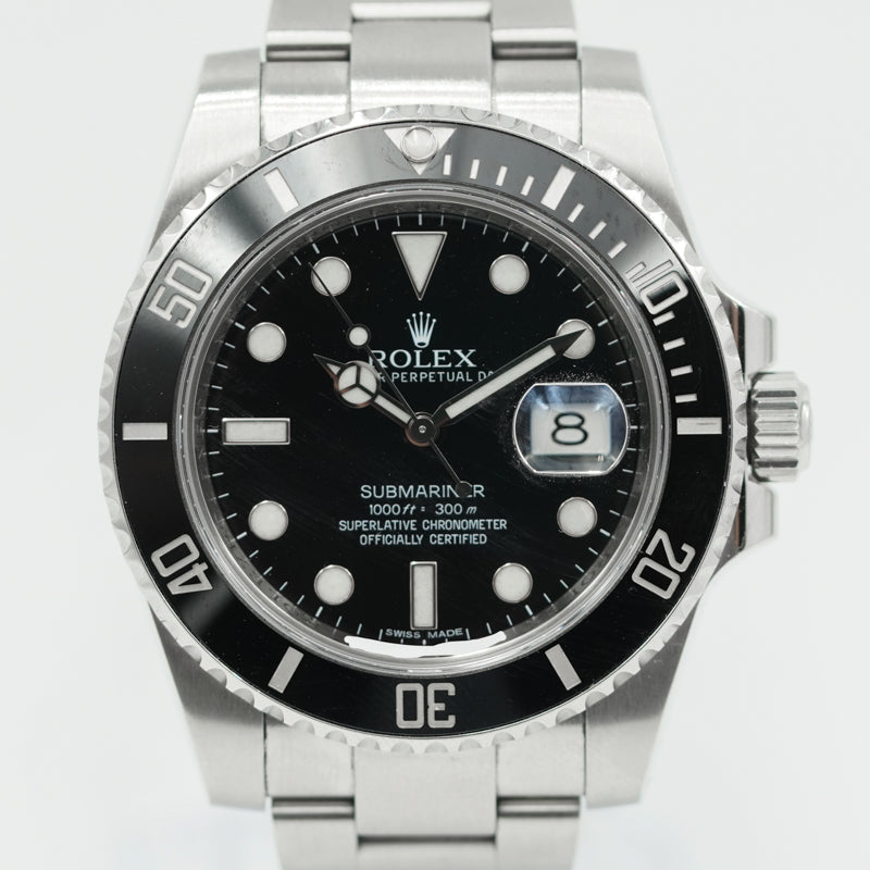 SOLD - 11/20/2024 - Rolex Submariner Date Ceramic 116610LN 40mm Black w. Card 2012