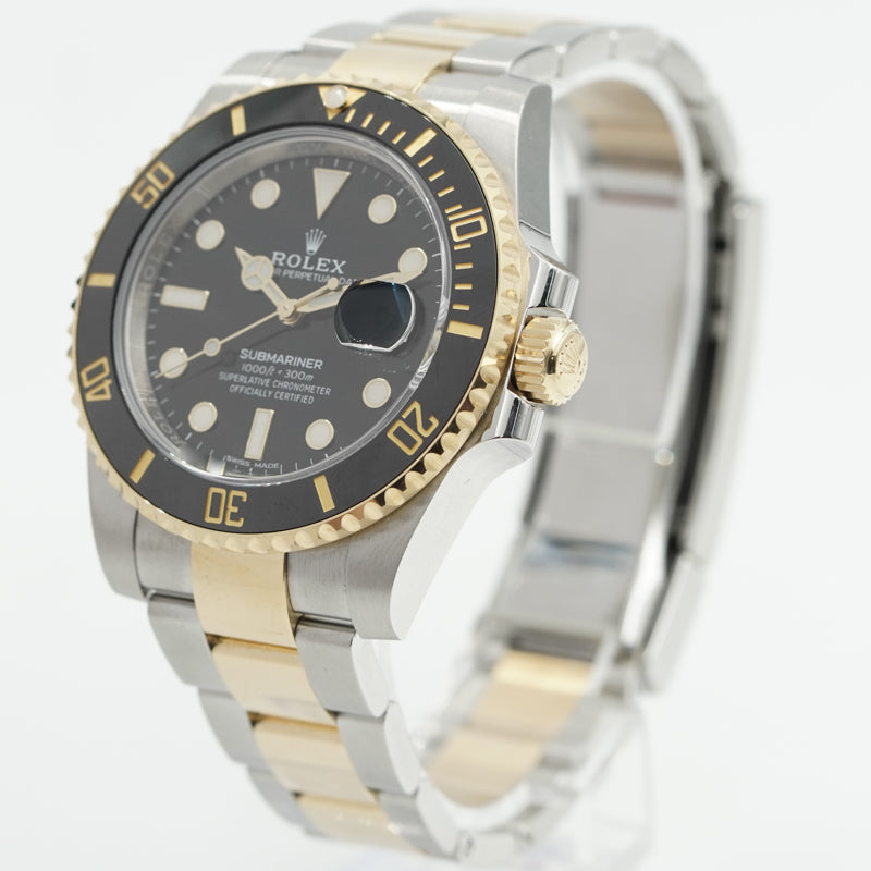 SOLD - 11/22/24 - Rolex Submariner 116613LB Two Tone Black Dial 40mm B&P 2019