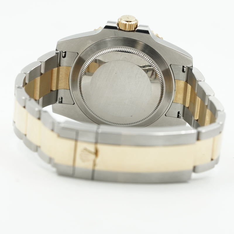 SOLD - 11/22/24 - Rolex Submariner 116613LB Two Tone Black Dial 40mm B&P 2019