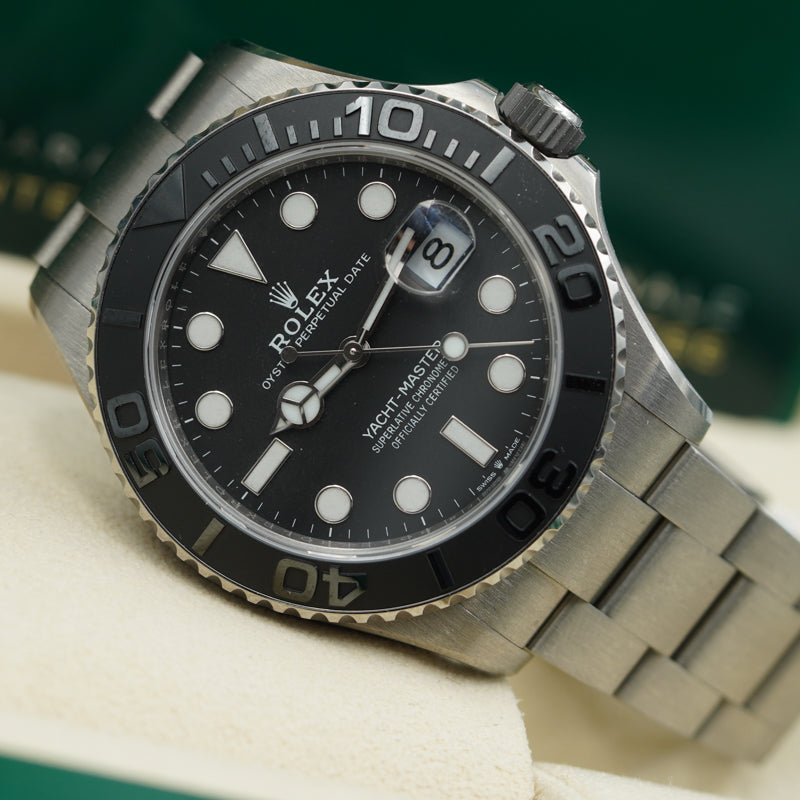 SOLD - 12/4/2023 - Rolex Yacht-Master 226627 RLX Titanium 42mm Black Dial B&P '23