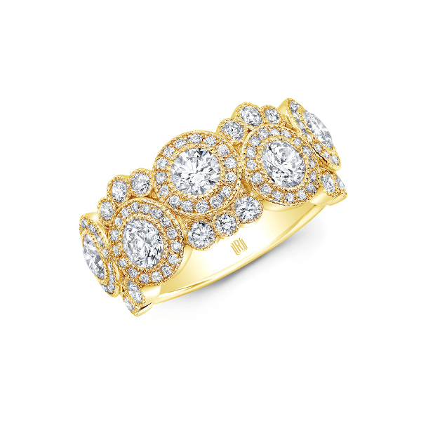 Rahaminov 18K Yellow Gold 2.24ctw Round Brilliant Diamond 